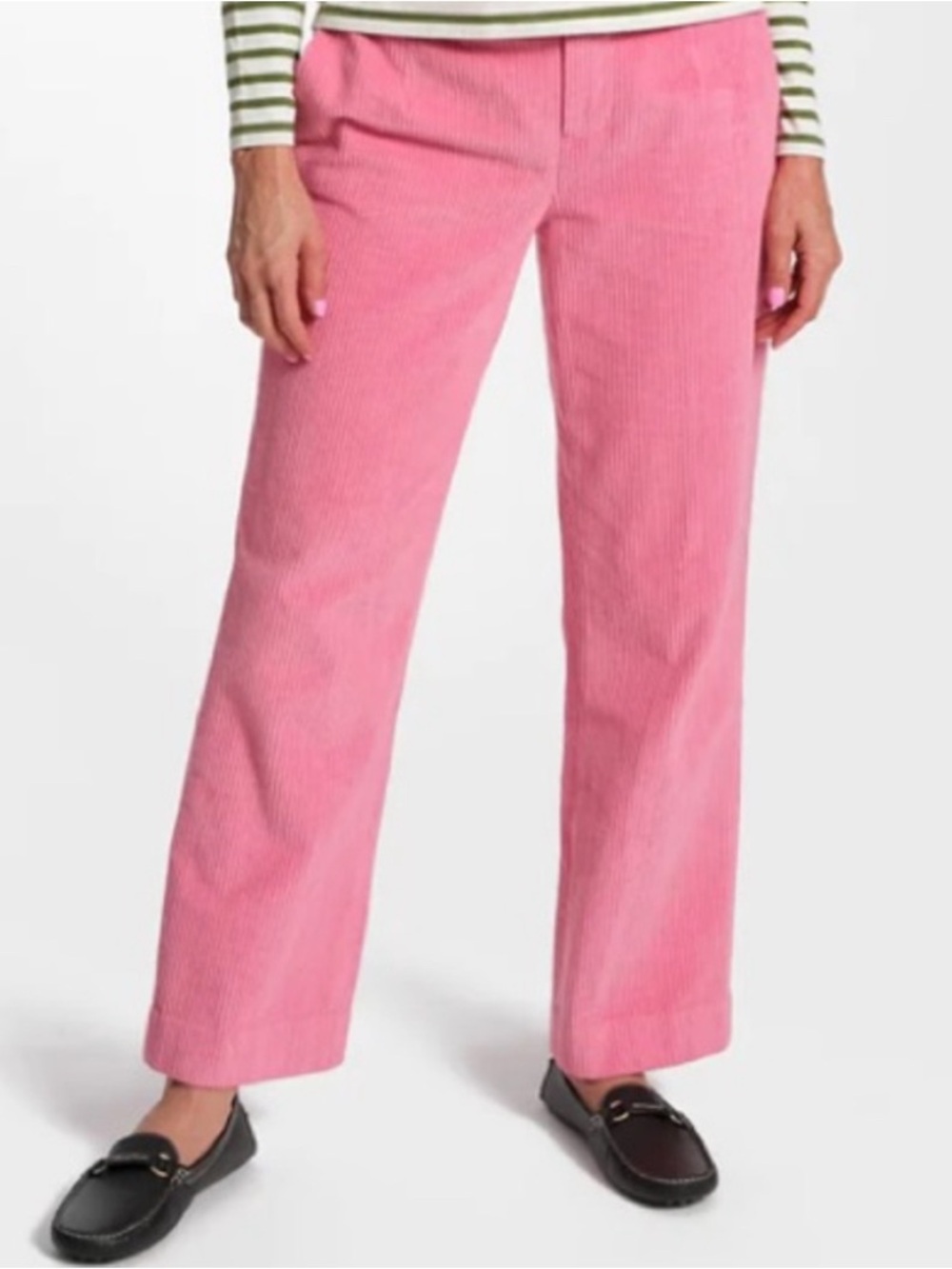 FRANCES VALENTINE Jane Corduroy Pants Cropped Pink Women’s Size 12